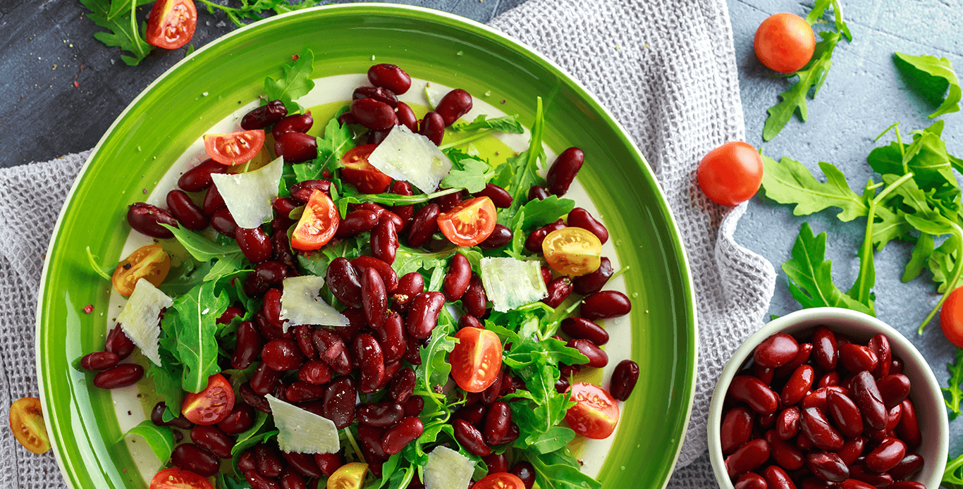 Hariyali rajma salad