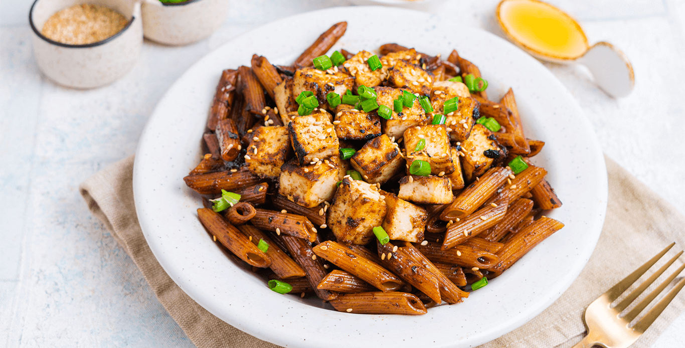 One Pan Asian Tofu Penne