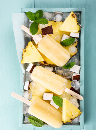 PINA COLADA POPSICLES