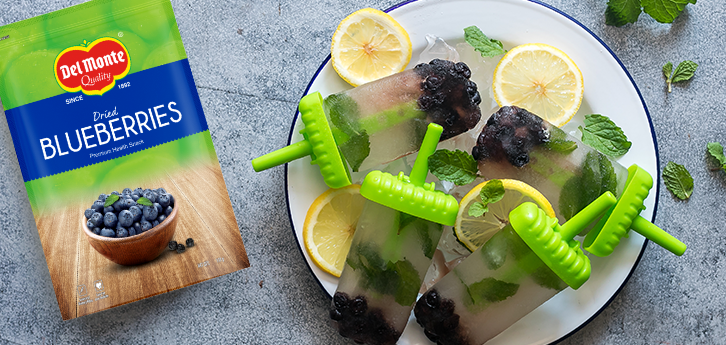 Del Monte BLUEBERRY MOJITO POPSICLESÂ  Recipe