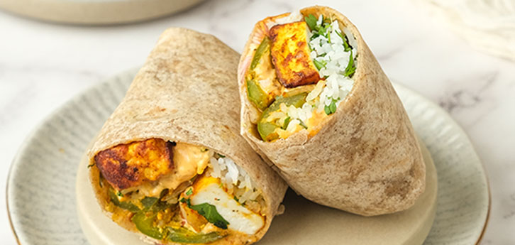 Del Monte TANDOORI PANEER BURRITO Recipe