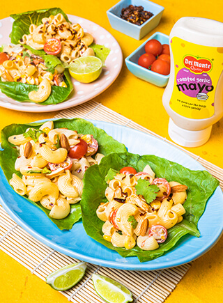 MACARONI SALAD LETTUCE CUPS