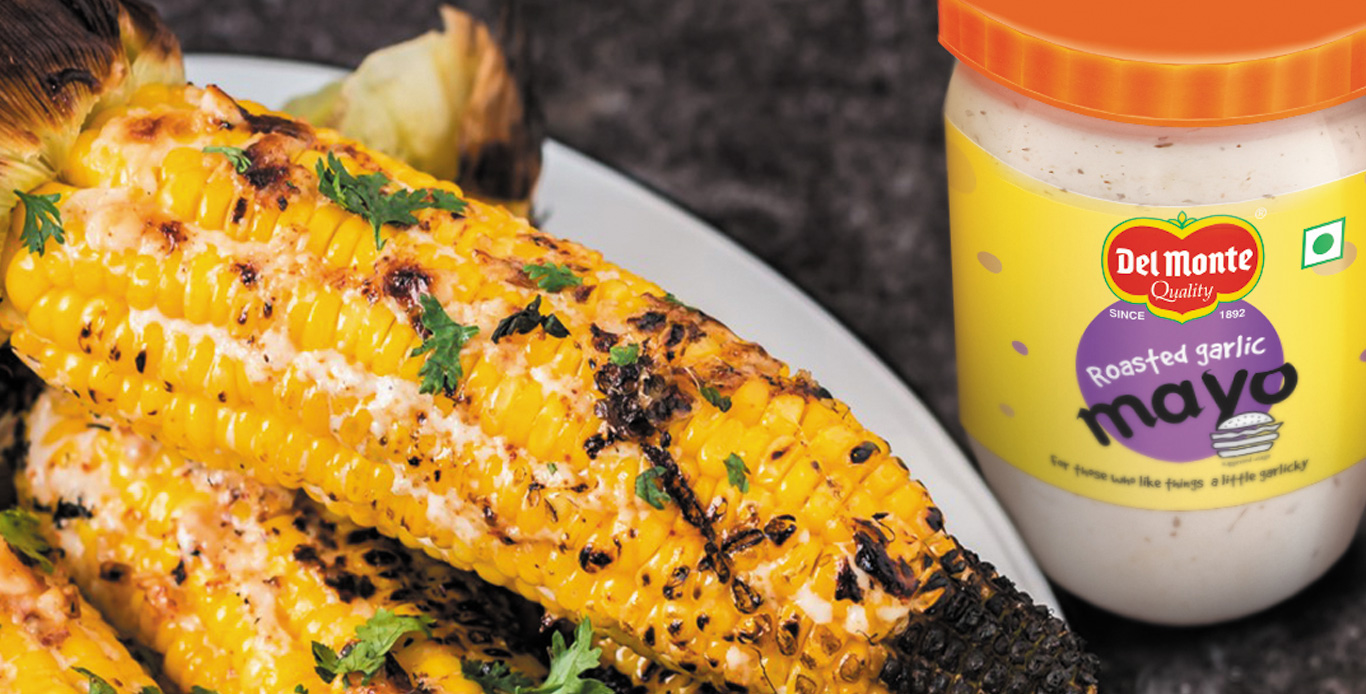 Mexican Grilled Corn With Roasted Garlic MayoÂ 