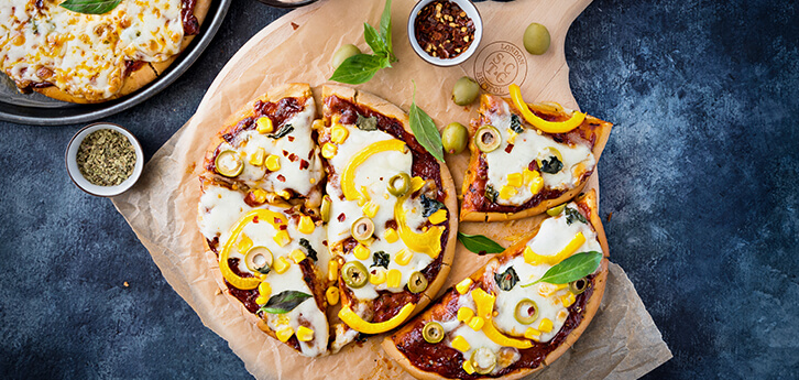 Del Monte OLIVE CORN PIZZA WITH PIZZA SAUCE Recipe