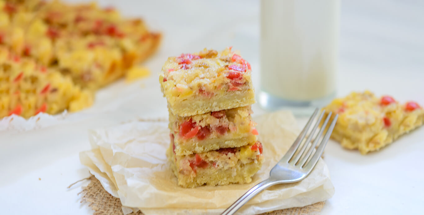 PINEAPPLE AND CHERRY BARS