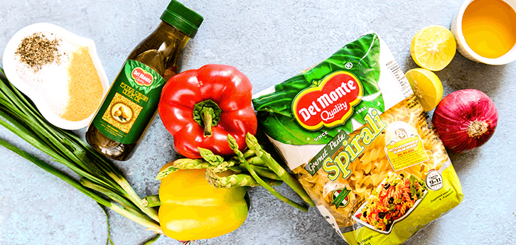 Del Monte Lemony Pepper and Asparagus Pasta SaladÂ  Recipe