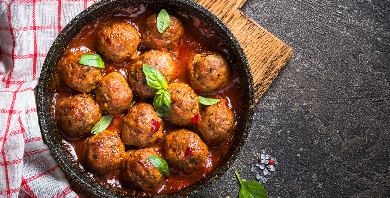 MEATLESS MEATBALLS ON A STICK