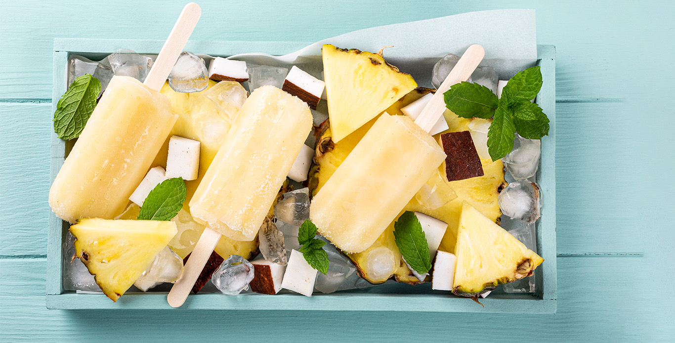 PINA COLADA POPSICLES