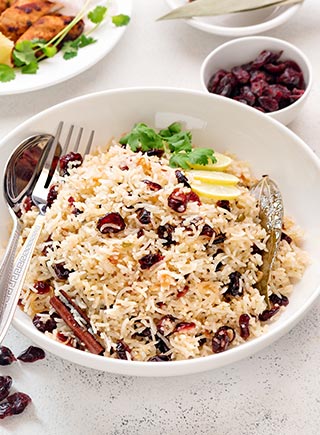 Cranberry Lemon Rice Pilaf